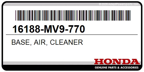 Honda 16188-MV9-770 Base, Air, Cleaner