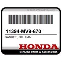 Honda 11394-MV9-670 Gasket, Oil, Pan