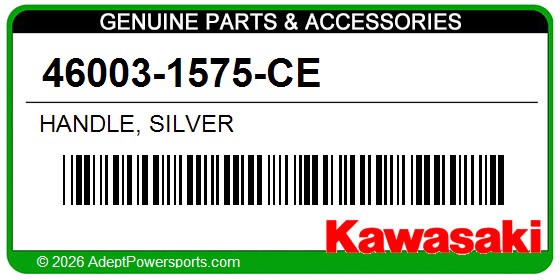 Kawasaki 46003-1575-CE Handle, Silver