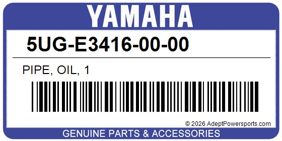 Yamaha 5UG-E3416-00-00 Pipe, Oil, 1