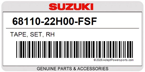 Suzuki 68110-22H00-FSF Tape, Set, Rh