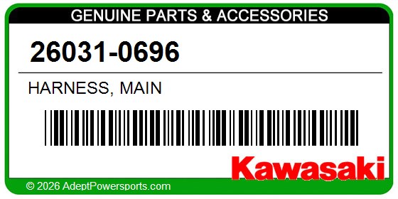 Kawasaki 26031-0696 Harness, Main