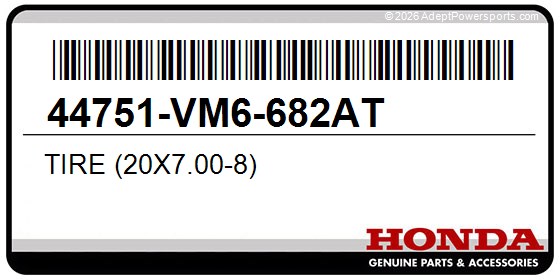Honda 44751-VM6-682AT Tire (20X7.00-8)