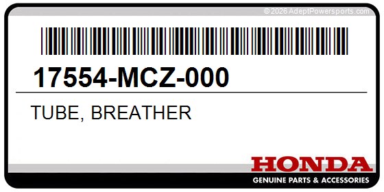 Honda 17554-MCZ-000 Tube, Breather