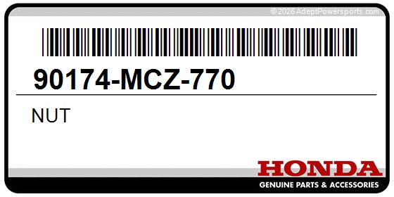 Honda 90174-MCZ-770 Nut