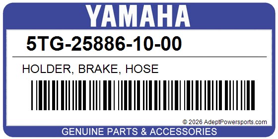 Yamaha 5TG-25886-10-00 Holder, Brake, Hose