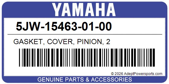 Yamaha 5JW-15463-01-00 Gasket, Cover, Pinion, 2