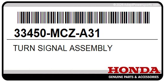 Honda 33450-MCZ-A31 Turn Signal Assembly