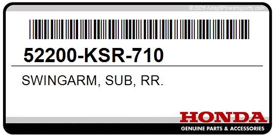 Honda 52200-KSR-710 Swingarm, Sub, Rr.