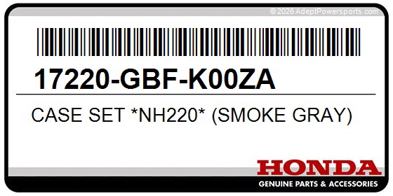 Honda 17220-GBF-K00ZA Case Set *Nh220* (Smoke Gray)