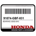 Honda 91074-GBF-831 Bearing (6202-Sh)