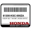 Honda 61300-KSC-000ZA Visor Set *Nh196* (Ross White)