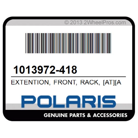 Polaris 1013972-418 Extention, Front, Rack, [At][Av]