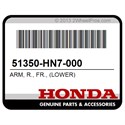 Honda 51350-HN7-000 Arm, R., Fr., (Lower)