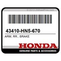 Honda 43410-HN5-670 Arm, Rr., Brake