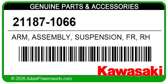 Kawasaki 21187-1066 Arm, Assembly, Suspension, Fr, Rh