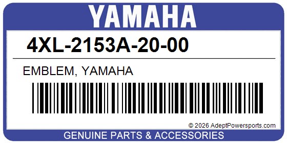 Yamaha 4XL-2153A-20-00 Emblem, Yamaha