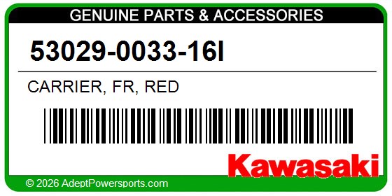 Kawasaki 53029-0033-16I Carrier, Fr, Red