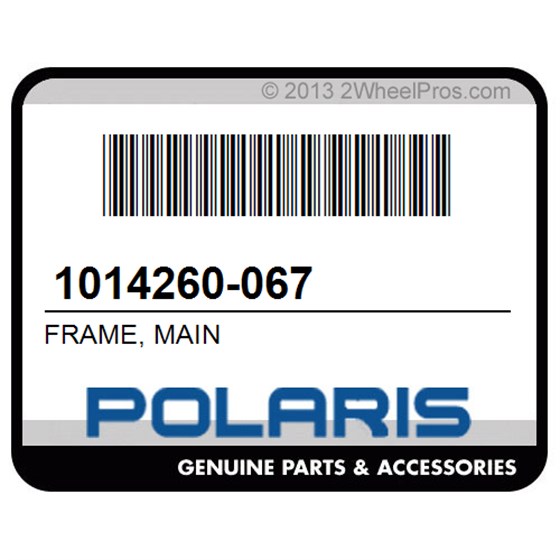 Polaris 1014260-067 Frame, Main