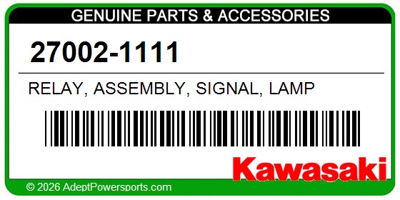 Kawasaki 27002-1111 Relay, Assembly, Signal, Lamp