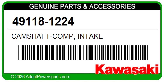 Kawasaki 49118-1224 Camshaft-Comp, Intake