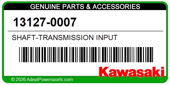 Kawasaki 13127-0007 Shaft-Transmission Input