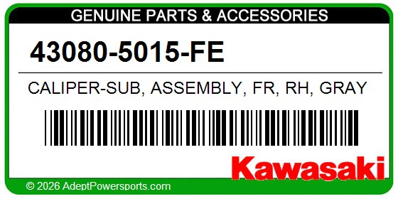 Kawasaki 43080-5015-FE Caliper-Sub, Assembly, Fr, Rh, Gray
