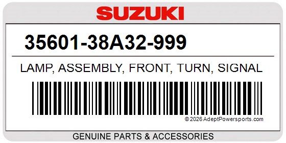 Suzuki 35601-38A32-999 Lamp, Assembly, Front, Turn, Signal