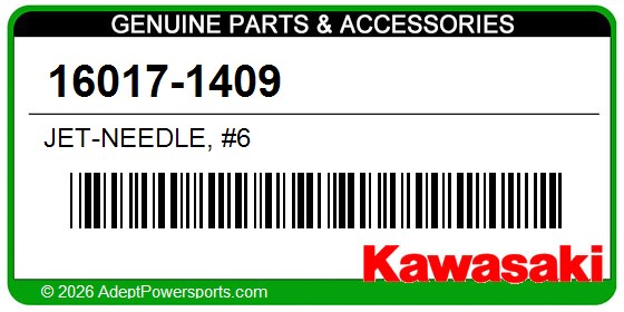 Kawasaki 16017-1409 Jet-Needle, #6