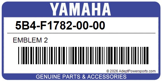 Yamaha 5B4-F1782-00-00 Emblem 2