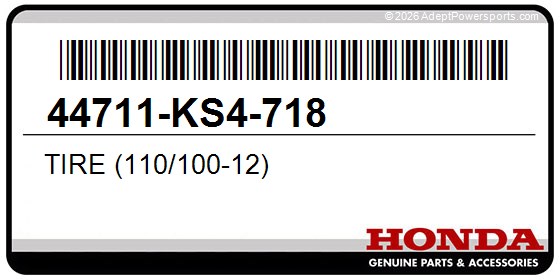 Honda 44711-KS4-718 Tire (110/100-12)