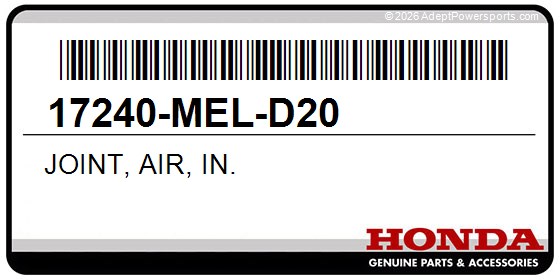 Honda 17240-MEL-D20 Joint, Air, In.