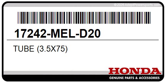 Honda 17242-MEL-D20 Tube (3.5X75)