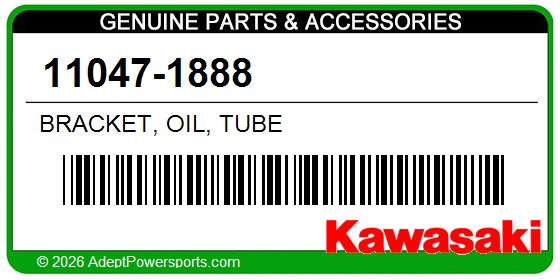 Kawasaki 11047-1888 Bracket, Oil, Tube