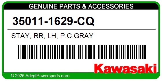 Kawasaki 35011-1629-CQ Stay, Rr, Lh, P.C.Gray