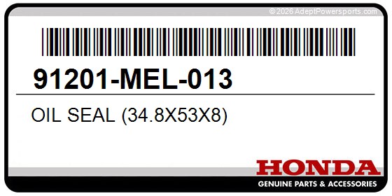 Honda 91201-MEL-013 Oil Seal (34.8X53x8)