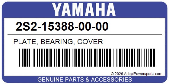 Yamaha 2S2-15388-00-00 Plate, Bearing, Cover
