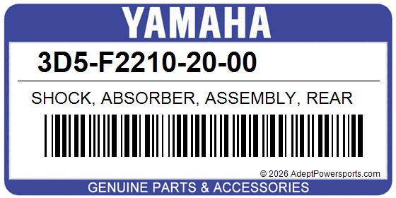 Yamaha 3D5-F2210-20-00 Shock, Absorber, Assembly, Rear