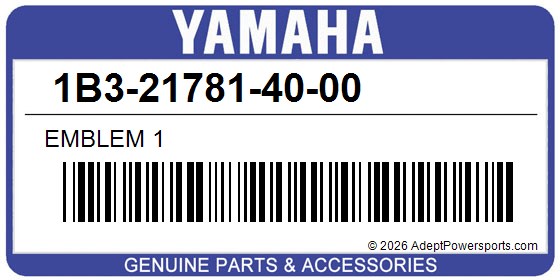 Yamaha 1B3-21781-40-00 Emblem 1