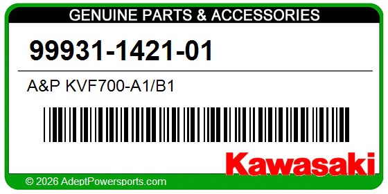 Kawasaki 99931-1421-01 A&P Kvf700-A1/B1