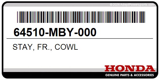 Honda 64510-MBY-000 Stay, Fr., Cowl