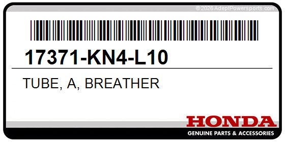 Honda 17371-KN4-L10 Tube, A, Breather