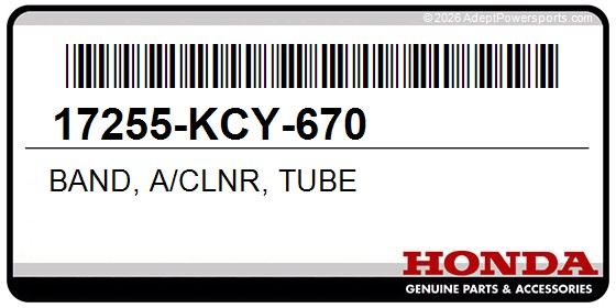 Honda 17255-KCY-670 Band, A/Clnr, Tube