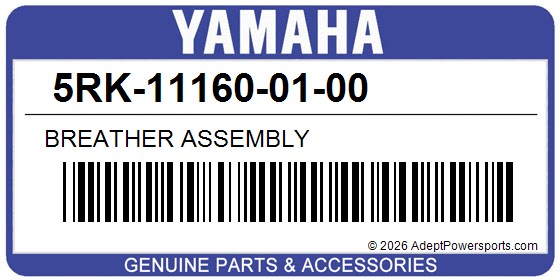 Yamaha 5RK-11160-01-00 Breather Assembly