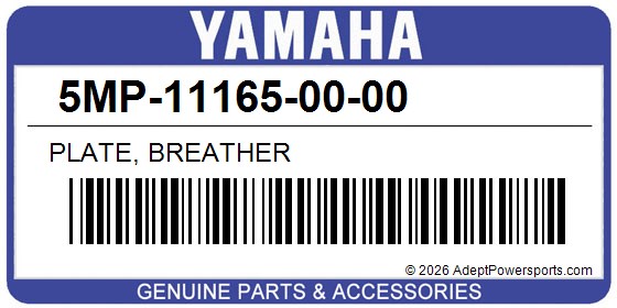 Yamaha 5MP-11165-00-00 Plate, Breather