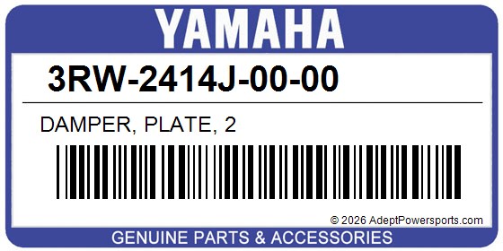Yamaha 3RW-2414J-00-00 Damper, Plate, 2