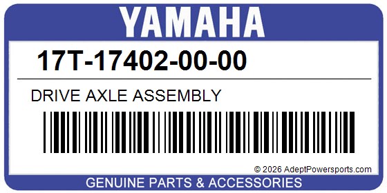 Yamaha 17T-17402-00-00 Drive Axle Assembly