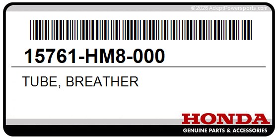 Honda 15761-HM8-000 Tube, Breather