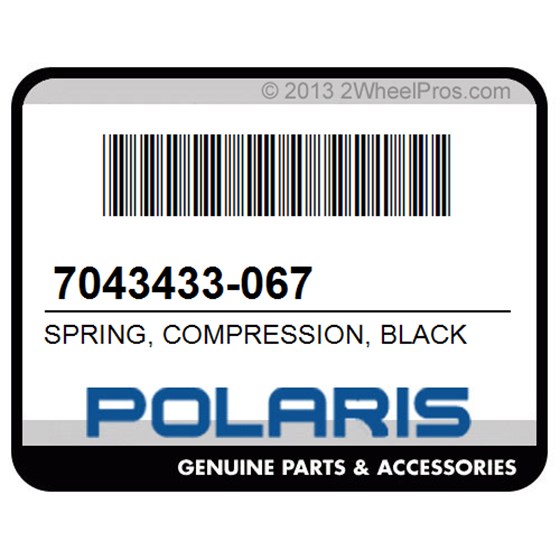 Polaris 7043433-067 Spring, Compression, Black