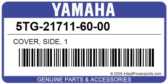 Yamaha 5TG-21711-60-00 Cover, Side, 1